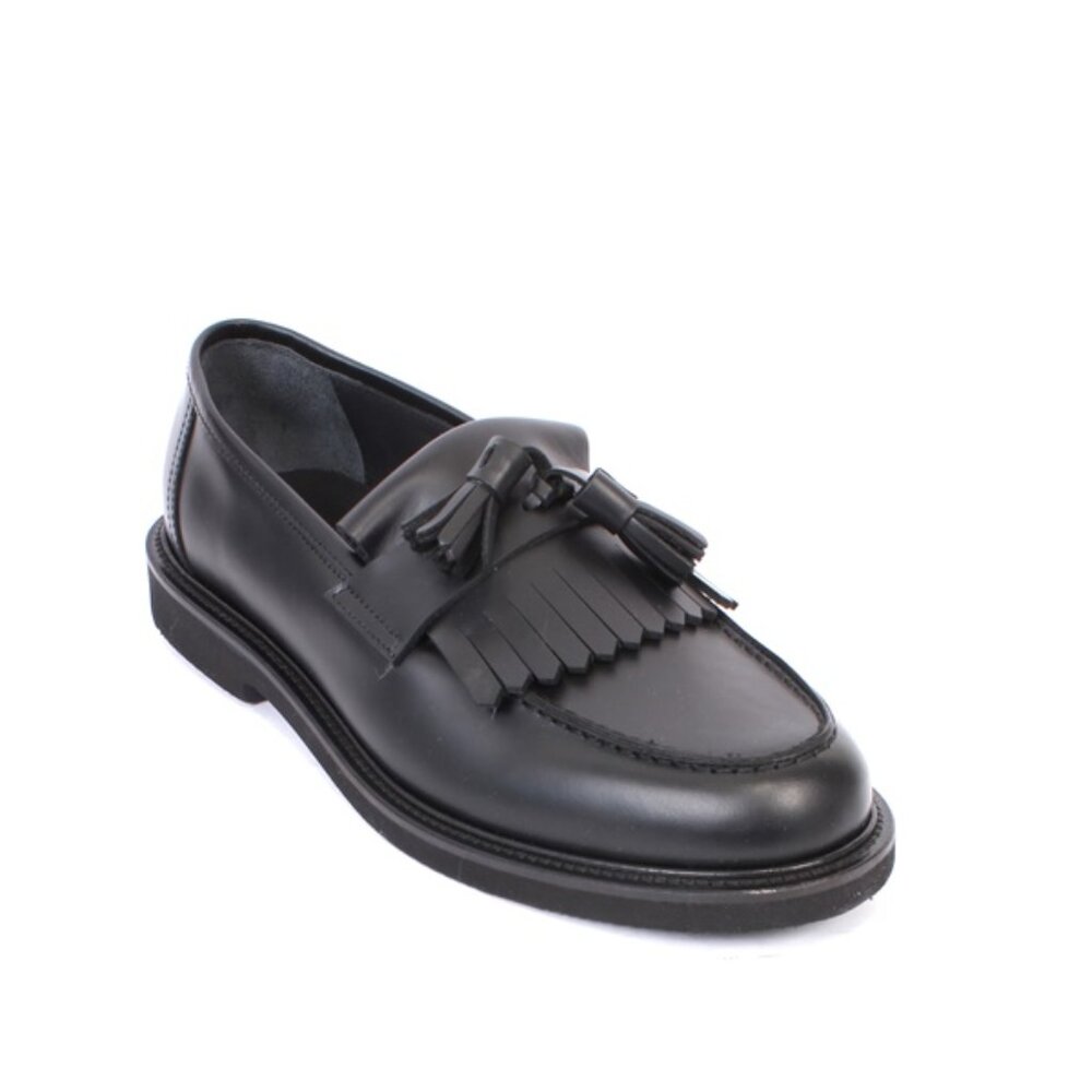 Giovanni Conti 7704b Black Leather Classic Dress Shoes